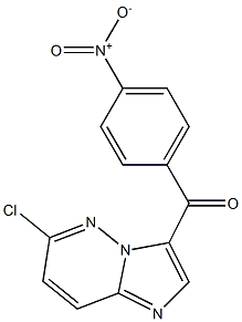 (6-chloroimidazo[1,2-b]pyridazin-3-yl)(4-nitrophenyl)methanone 구조식 이미지