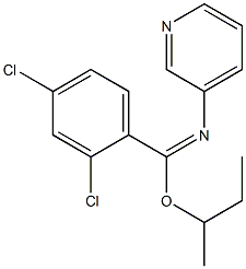 sec-butyl 2,4-dichloro-N-(3-pyridinyl)benzenecarboximidoate 구조식 이미지