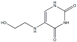 5-[(2-hydroxyethyl)amino]-1,2,3,4-tetrahydropyrimidine-2,4-dione 구조식 이미지