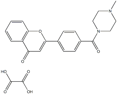 2-{4-[(4-methylpiperazino)carbonyl]phenyl}-4H-chromen-4-one oxalate 구조식 이미지