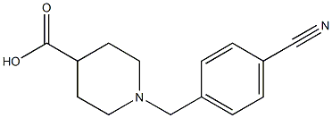 1-(4-Cyanobenzyl)-piperdin-4-carboxylic acid Structure