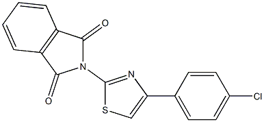 2-[4-(4-chlorophenyl)-1,3-thiazol-2-yl]isoindoline-1,3-dione Structure