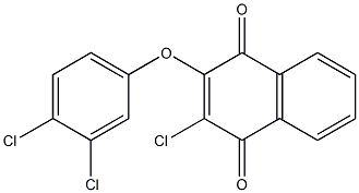 2-chloro-3-(3,4-dichlorophenoxy)-1,4-dihydronaphthalene-1,4-dione Structure