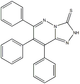6,7,8-triphenyl-2,3-dihydro[1,2,4]triazolo[4,3-b]pyridazine-3-thione Structure