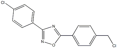 5-(4-Chloromethylphenyl)-3-(4-chlorophenyl)-1,2,4-oxadiazole Structure