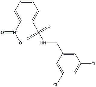 N-(3,5-dichlorobenzyl)-2-nitrobenzenesulfonamide Structure