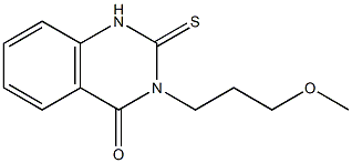 3-(3-methoxypropyl)-2-thioxo-1,2,3,4-tetrahydroquinazolin-4-one 구조식 이미지