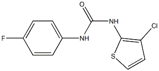 N-(3-chloro-2-thienyl)-N'-(4-fluorophenyl)urea 구조식 이미지