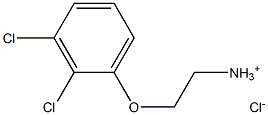 2-(2,3-dichlorophenoxy)-1-ethanaminium chloride Structure