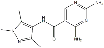 N5-(1,3,5-trimethyl-1H-pyrazol-4-yl)-2,4-diaminopyrimidine-5-carboxamide Structure