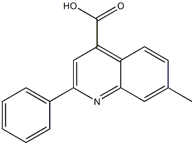 7-methyl-2-phenylquinoline-4-carboxylic acid 구조식 이미지