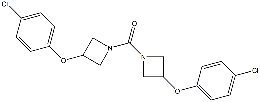 di[3-(4-chlorophenoxy)azetan-1-yl]methanone Structure