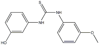 N-(3-hydroxyphenyl)-N'-(3-methoxyphenyl)thiourea Structure