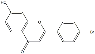 2-(4-bromophenyl)-7-hydroxy-4H-chromen-4-one Structure