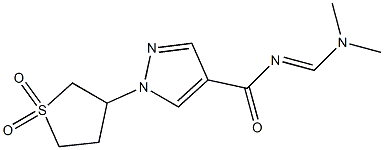 N-[(dimethylamino)methylene]-1-(1,1-dioxotetrahydro-1H-1lambda~6~-thiophen-3-yl)-1H-pyrazole-4-carboxamide Structure