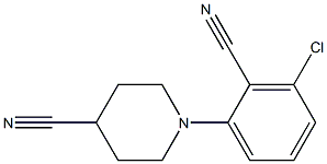 1-(3-chloro-2-cyanophenyl)piperidine-4-carbonitrile 구조식 이미지