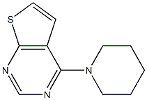 4-piperidinothieno[2,3-d]pyrimidine 구조식 이미지