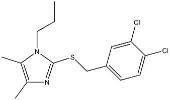2-[(3,4-dichlorobenzyl)sulfanyl]-4,5-dimethyl-1-propyl-1H-imidazole 구조식 이미지