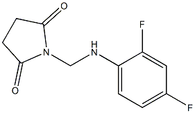 1-[(2,4-difluoroanilino)methyl]pyrrolidine-2,5-dione 구조식 이미지