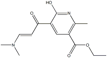 ethyl 5-[3-(dimethylamino)acryloyl]-6-hydroxy-2-methylnicotinate 구조식 이미지