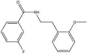 3-fluoro-N-(2-methoxyphenethyl)benzenecarboxamide 구조식 이미지