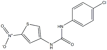 N-(4-chlorophenyl)-N'-(5-nitro-3-thienyl)urea Structure