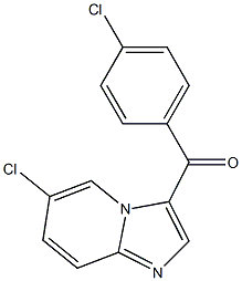 (6-chloroimidazo[1,2-a]pyridin-3-yl)(4-chlorophenyl)methanone Structure