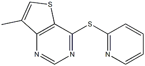 7-methyl-4-(2-pyridylthio)thieno[3,2-d]pyrimidine Structure