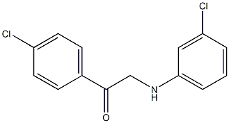 2-(3-chloroanilino)-1-(4-chlorophenyl)ethan-1-one Structure