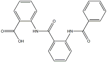 2-{[2-(benzoylamino)benzoyl]amino}benzoic acid 구조식 이미지