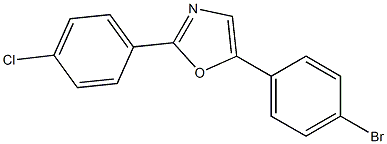 5-(4-bromophenyl)-2-(4-chlorophenyl)-1,3-oxazole Structure