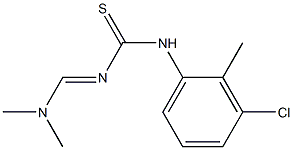 N-(3-chloro-2-methylphenyl)-N'-[(dimethylamino)methylidene]thiourea 구조식 이미지