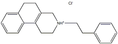 3-phenethyl-1,2,3,4,5,6-hexahydrobenzo[f]isoquinolinium chloride 구조식 이미지