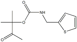 1,1-dimethyl-2-oxopropyl N-(2-thienylmethyl)carbamate 구조식 이미지