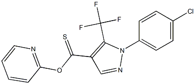 2-pyridyl 1-(4-chlorophenyl)-5-(trifluoromethyl)-1H-pyrazole-4-carbothioate 구조식 이미지