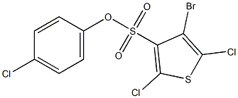 4-chlorophenyl 4-bromo-2,5-dichlorothiophene-3-sulfonate 구조식 이미지