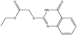 ethyl 2-[(4-oxo-3,4-dihydro-2-quinazolinyl)sulfanyl]acetate 구조식 이미지