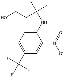 3-methyl-3-[2-nitro-4-(trifluoromethyl)anilino]butan-1-ol Structure