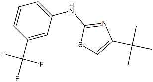 N2-[3-(trifluoromethyl)phenyl]-4-(tert-butyl)-1,3-thiazol-2-amine Structure