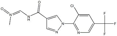 1-[3-chloro-5-(trifluoromethyl)-2-pyridinyl]-N-{[methyl(oxo)-lambda~5~-azanylidene]methyl}-1H-pyrazole-4-carboxamide Structure
