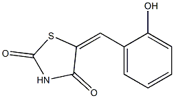5-[(E)-(2-hydroxyphenyl)methylidene]-1,3-thiazolane-2,4-dione Structure