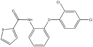 N2-[2-(2,4-dichlorophenoxy)phenyl]thiophene-2-carboxamide 구조식 이미지