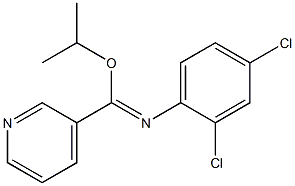 isopropyl N-(2,4-dichlorophenyl)-3-pyridinecarboximidoate 구조식 이미지