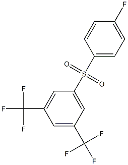 3,5-bis(trifluoromethyl)phenyl 4-fluorophenyl sulfone Structure