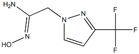 N'-hydroxy-2-[3-(trifluoromethyl)-1H-pyrazol-1-yl]ethanimidamide 구조식 이미지