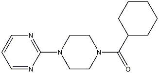 cyclohexyl(4-pyrimidin-2-ylpiperazino)methanone Structure