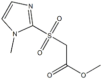 methyl 2-[(1-methyl-1H-imidazol-2-yl)sulfonyl]acetate Structure