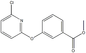 methyl 3-[(6-chloro-2-pyridinyl)oxy]benzenecarboxylate Structure