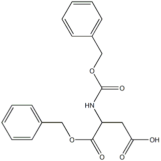 4-(benzyloxy)-3-{[(benzyloxy)carbonyl]amino}-4-oxobutanoic acid 구조식 이미지