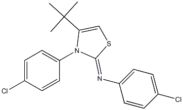 N1-[4-(tert-butyl)-3-(4-chlorophenyl)-2,3-dihydro-1,3-thiazol-2-yliden]-4-chloroaniline Structure